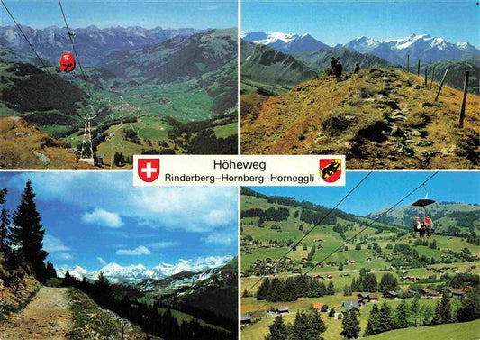 13997530 Zweisimmen BE Hoeheweg Rinderberg Hornberg Horneggli Bergbahnen Alpenpa