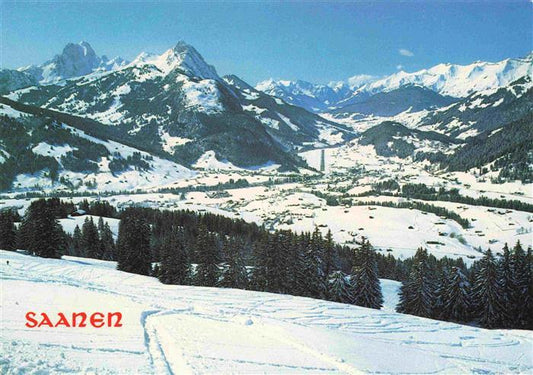 13997533 Saanen BE Winterpanorama Alpen