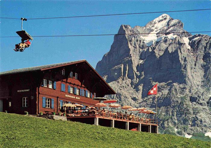 13997537 Grindelwald BE Bergrestaurant Bort Firstbahn Wetterhorn Berner Alpen