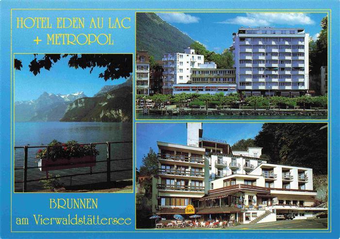 13997662 Brunnen Vierwaldstaettersee SZ Hotel Eden au Lac mit Metropol Hotel