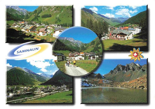 13997822 Samnaun Dorf GR Panorama Fliegeraufnahmen