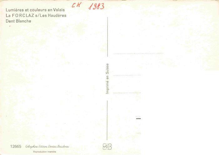 13997861 La Forclaz d Herens VS Les Hauderes Dent Blanche