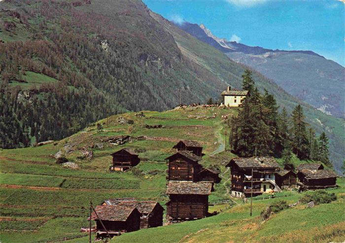 13997863 La Sage Evolene Val d Herens VS La Chapelle St Christophe Panorama