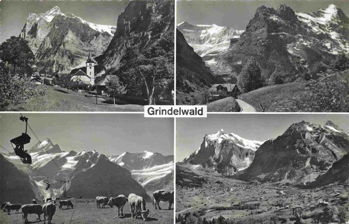 13998436 Grindelwald BE Kirche Panorama Sessellift