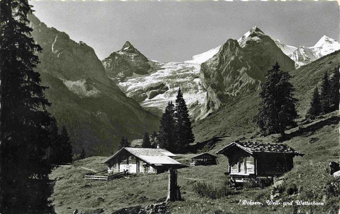 13999943 Dossen Guttannen BE mit Well und Wetterhorn