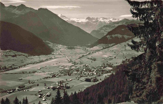 13999959 Zweisimmen BE Panorama Blick gegen Wildstrubel Berner Alpen