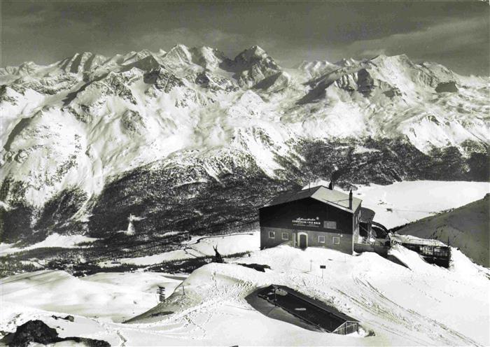 14001513 Piz Nair 3057m Sankt Moritz GR Blick auf die Berninagruppe