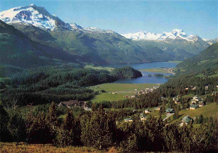 14002318 Campfer St Moritz GR Suvretta Silvaplana Piz Corvatsch und Piz La Margn