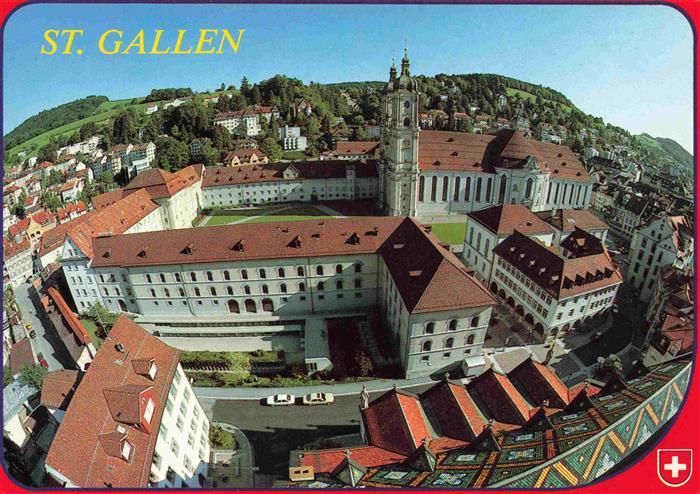 14002570 St Gallen SANKT GALLEN SG Fliegeraufnahme mit Kloster