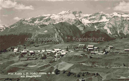 14001802 Feldis GR Fliegeraufnahme mit Ringelspitze