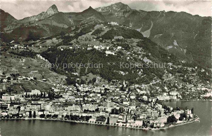 14002022 MONTREUX  VD Dent de Jaman et Rochers de Naye Vue aerienne