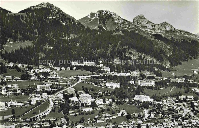 14002054 Leysin VD Vue panoramic aerienne