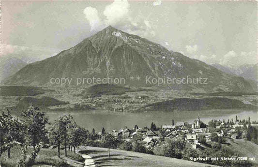 14002060 Sigriswil BE Panorama mit Niesen