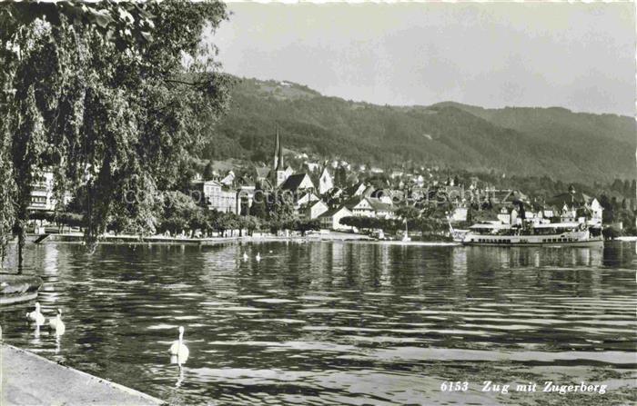 14002068 ZUG  Zugersee ZG mit Zugerberg