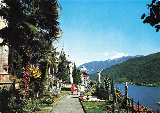 14002180 Morcote Lago di Lugano TI Uferpromenade