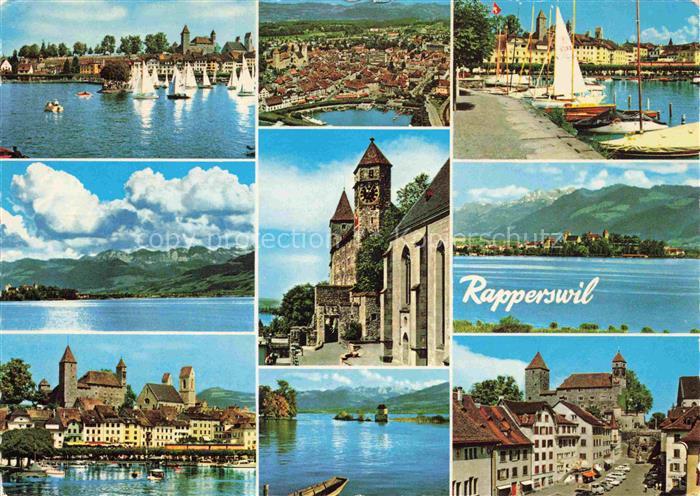 14002372 Rapperswil -Jona Rapperswyl Zuerichsee SG Seepartien Schloss Kirche Haf