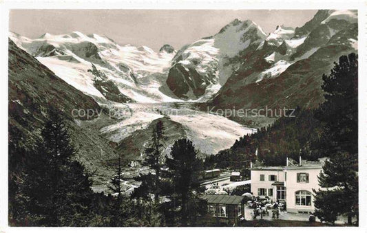 14002824 Morteratsch GR Hotel Morteratsch mit Berninagruppe