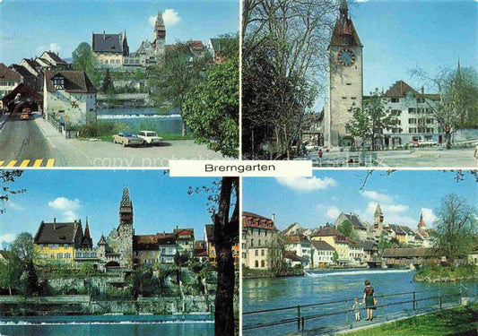 14005134 Bremgarten AG Ortsansichten mit Kirche und Schloss