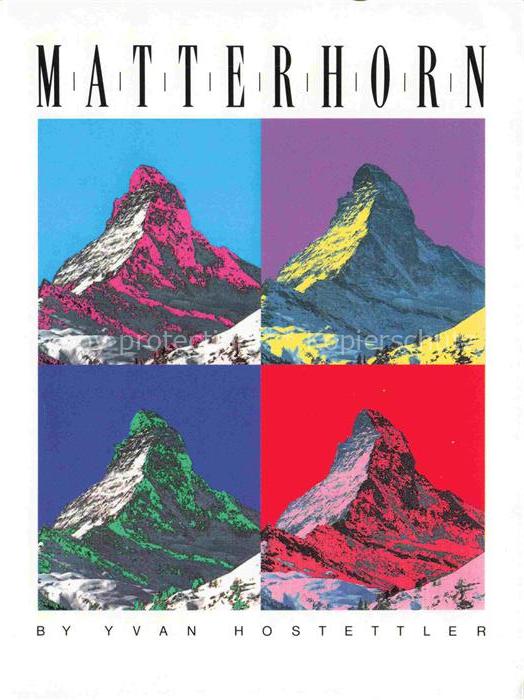 14005155 Zermatt VS Matterhorn Illustrationen