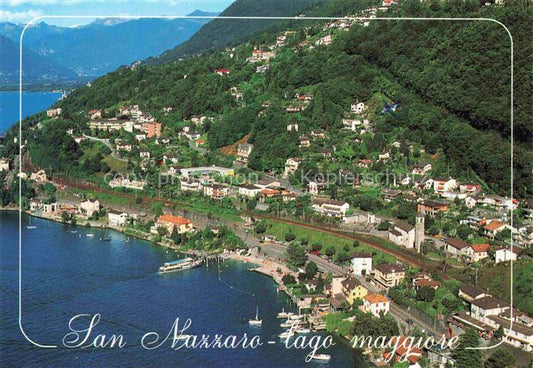 14005299 San Nazzaro Lago Maggiore Fliegeraufnahme