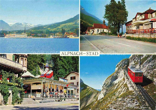 14005332 Alpnachstad Vierwaldstaettersee Pilatusbahn Dorfstrasse Hotel