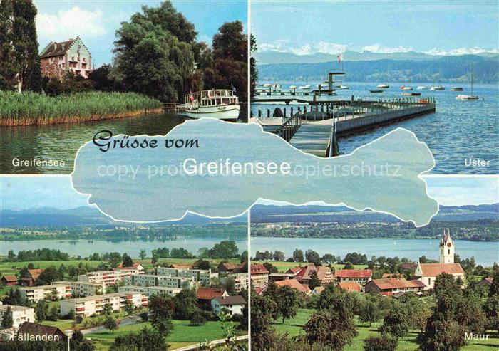 14005336 Greifensee Faehre Uster Fallanden Maur