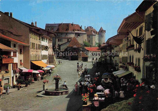 14005380 Gruyeres  Gruyere Greyerz FR La Ville et le Chateau