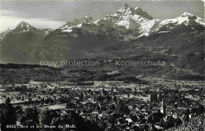 14009567 Bex-les-Bains VD et les Dents du Midi