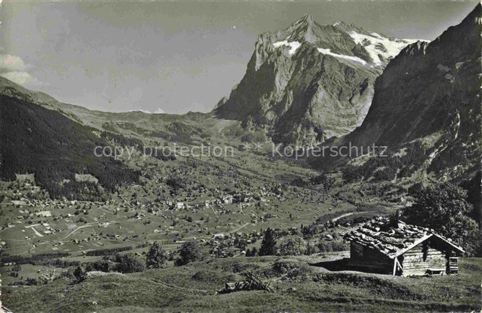 14009571 Grindelwald BE mit Wetterhorn