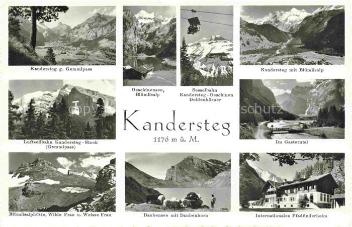 14009654 Kandersteg BE Gemmipass Luftseilbahn Oeschinensee Sessesbahn Im Gastern