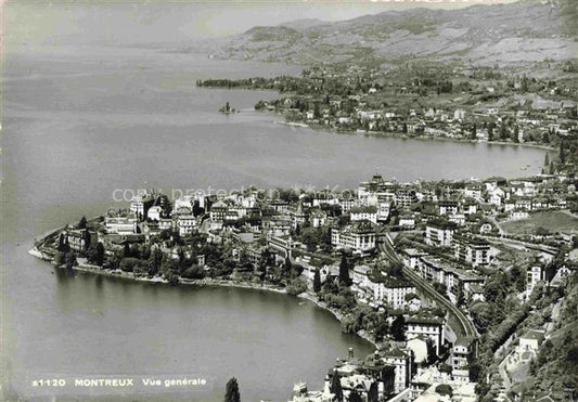 14010025 MONTREUX  VD Vue generale aerienne