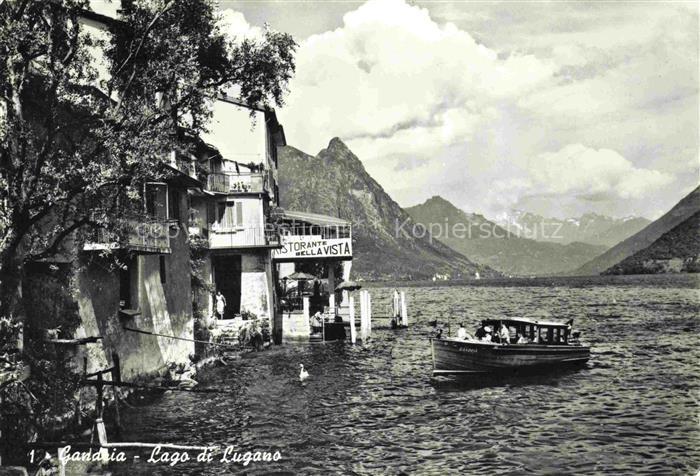 14010080 Gandria Lago di Lugano Ristorante Bellaviste Panorama