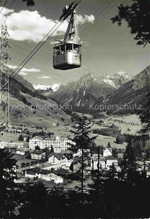 14010113 Klosters-Serneus GR Luftseilbahn Gotschnagrat Parsenn mit Silvrettagrup