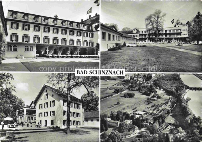 14010119 Bad Schinznach AG Kurhaus Schwefeltherme Fliegeraufnahme