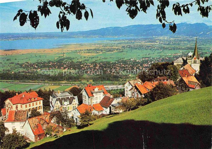 14012197 Walzenhausen AR Aussichtsterrasse Blick auf Bodensee Lindau Lochau Hard