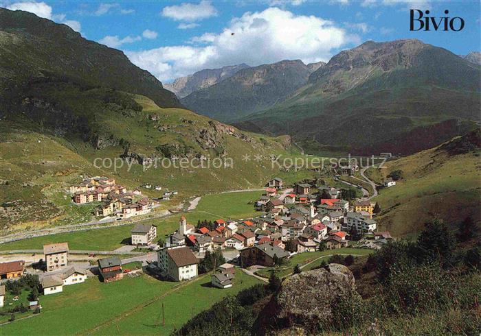 14012216 Bivio Albula GR Panorama Julierpass Blick gegen Piz Lagrev und Roccabel