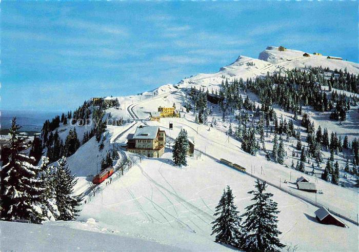 14012580 Rigi Staffel SZ und Rigi-Kulm mit Vitznau- und Arth-Rigi-Bahnen Winterp