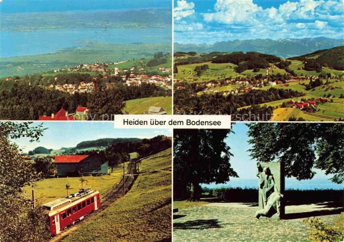 14012601 Heiden AR Panorama Blick auf den Bodensee Rorschach-Heiden-Bergbahn Dun