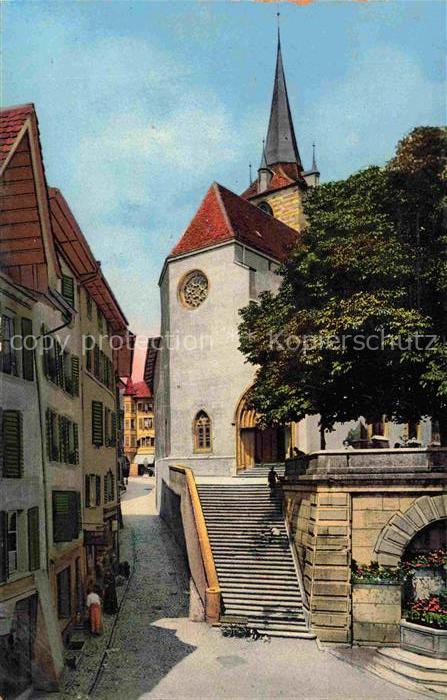 14012807 Biel Bienne BE Protestantische Kirche Eglise protestante allemande