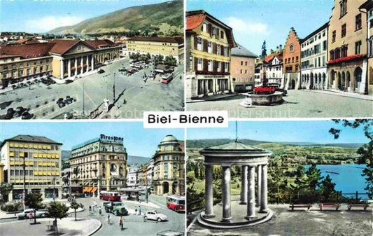 14012814 Biel Bienne BE Motive Stadtzentrum Tempel Seeblick