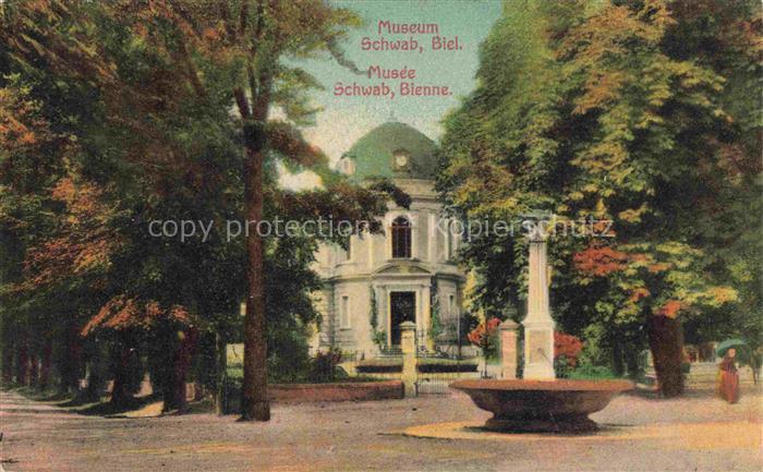 14012823 Biel Bienne BE Museum Schwab Brunnen Musée Fontaine