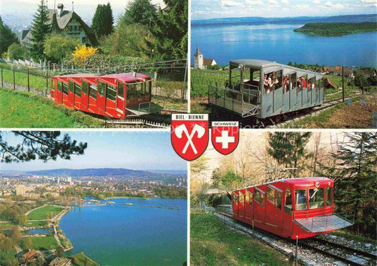 14013170 Biel Bienne BE Seilbahnen Leubringen Tessenberg Strandboden Magglingen