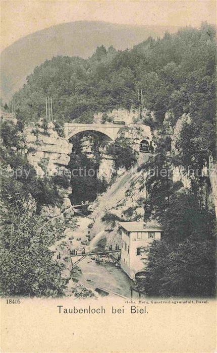 14013281 Taubenlochschlucht Biel-BIENNE BE Panorama Bruecke