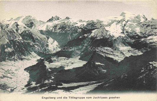 14013369 Engelberg  OW Panorama Blick vom Juchlipass gegen Titlisgruppe Alpen