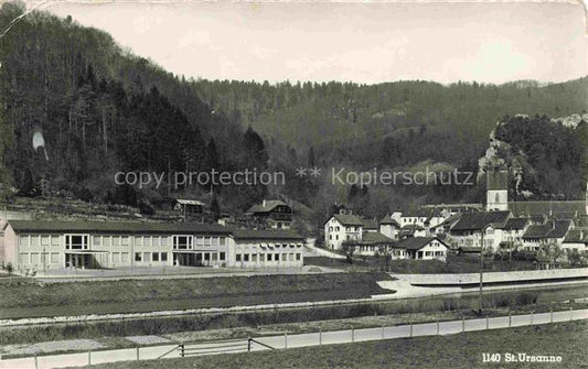 14013456 St Ursanne Porrentruy JU Ortsansicht mit Kirche