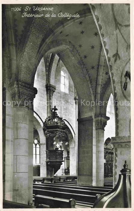 14013457 St Ursanne Porrentruy JU Intérieur de la Collégiale