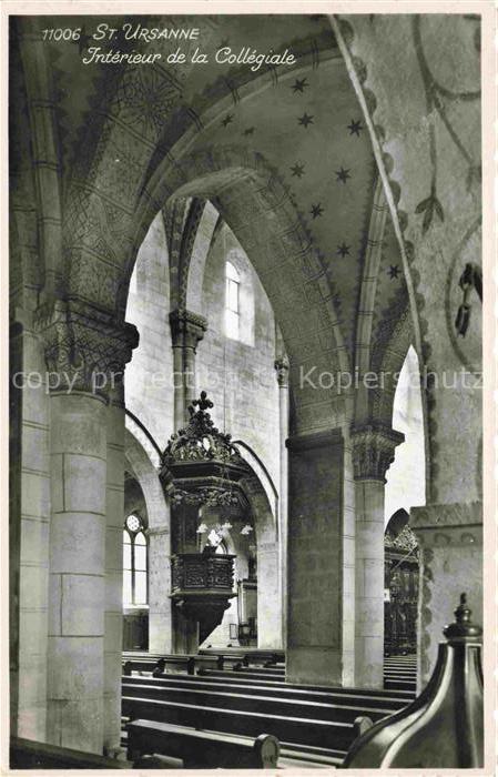 14013458 St Ursanne Porrentruy JU Intérieur de la Collégiale