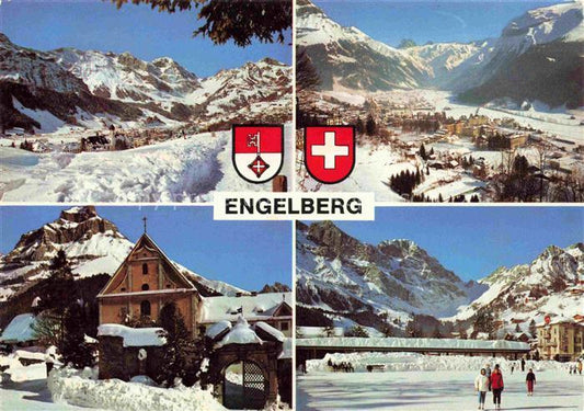 14013525 Engelberg  OW Panorama Sommer- und Wintersportplatz Alpen Eislaufbahn