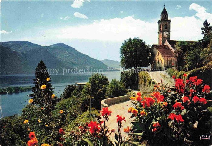 14013547 Ronco Ascona Locarno Lago Maggiore TI Motiv mit Kirche