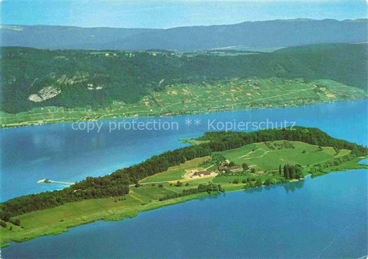 14013550 Bielersee Lac de Bienne BE mit St. Petersinsel